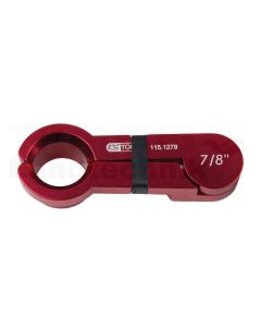 Scheren-Entriegler, Alu rot, 7/8"