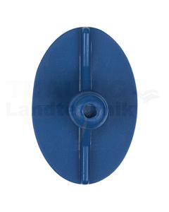 Klebestück elliptisch, flach, 48 x 33 mm