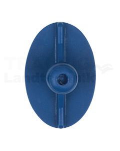 Klebestück elliptisch, flach, 40 x 27 mm