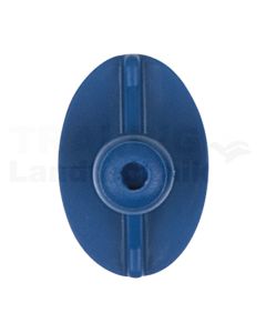 Klebestück elliptisch, flach, 33 x 22 mm