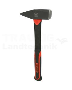 Schlosserhammer mit Fiberglasstiel, 1500g