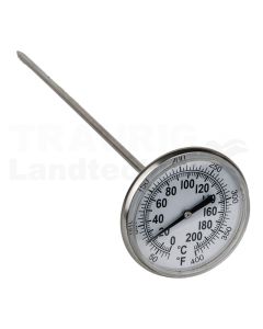 Thermometer, 0-220°C / 0-400°F, L =210mm