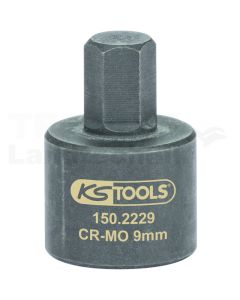 3/8" Bremssattel-Stecknuss, 9mm
