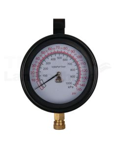 Manometer Ø 100,0 mm, 0 - 10 bar mit 1/4" Schnellkupplung