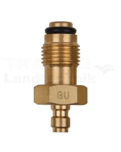 Adapterstück M16x1,5 Außengewinde und 1/4" Schlauchanschluss mit Dichtring