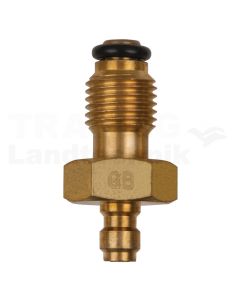 Adapterstück M14x1,5 Außengewinde und 1/4" Schlauchanschluss mit Dichtring