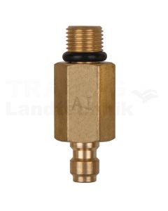 Adapterstück M10x1,0 Außengewinde und 1/4" Schlauchanschluss mit Dichtring