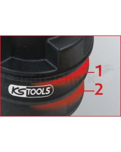 2-stufiger Einlass-Adapter, 55x60 mm