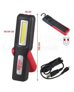 Mobile Werkstatt-Handlampe, knickbar, 3 