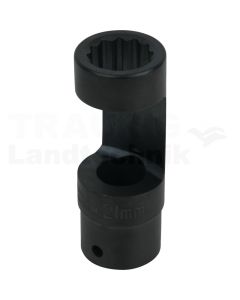 Stoßdämpfer-Außenzwölfkant-Gegenhalter-Stecknuss, 21mm