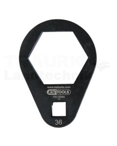 3/8" Einsteck-Ringschlüssel, extra flach, 36 mm