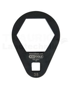 3/8" Einsteck-Ringschlüssel, extra flach, 38 mm