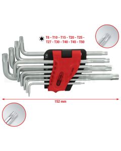 Winkelstiftschlüssel TORX® lang, 10-tlg