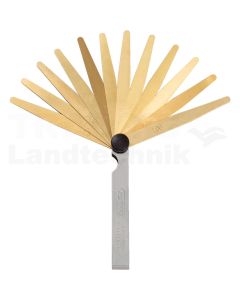 Messing-Fühlerlehre, 13 Blatt