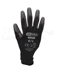 Mikro-Feinstrickhandschuhe, schwarz
