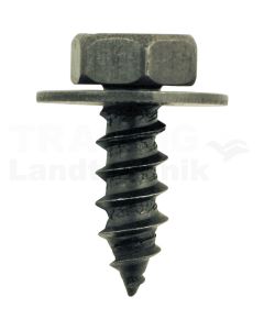Metall-Schraube/Scheibe, schwarz universal,50er Pack