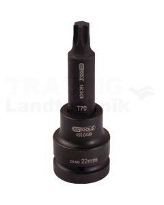 3/4'' Kraft Bit Stecknuss TX, lang, T6