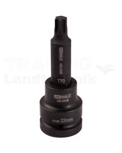 3/ 4" Kraft Bit Stecknuss TX, lang, T1
