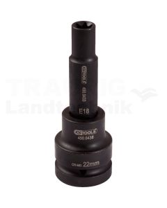 3/4' Kraft Bit Stecknuss TX-E, lang, E22