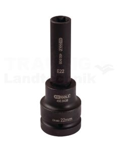 1" Kraft Bit Stecknuss TX - E, lg, E18