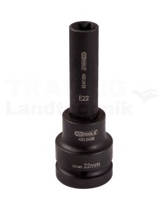 1" Kraft Bit Stecknuss TX - E, lg, E22