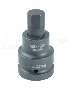 1" Kraft Bit-Stecknuss Innen6kant,36mm