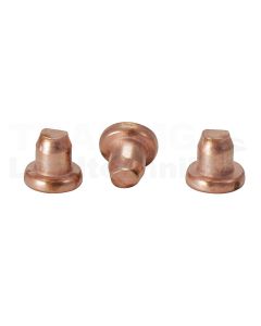 Nieten 3x3,2mm verkupfert, 100er Pack
