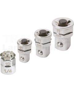 GEAR+Stecknuss Adapter Satz, metr., 4tlg