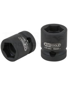 1/2" Sechskant-Kraft-Stecknuss, extra kurz, 16,0 m