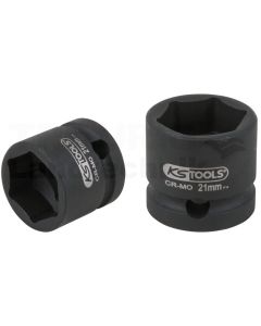 1/2" Sechskant-Kraft-Stecknuss, extra kurz, 21,0 m