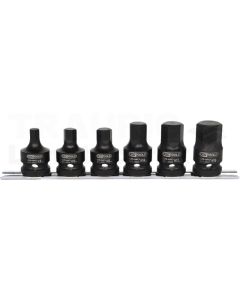 Bit-Kraft-Stecknuss-Satz 1/2" kz, 6-tlg