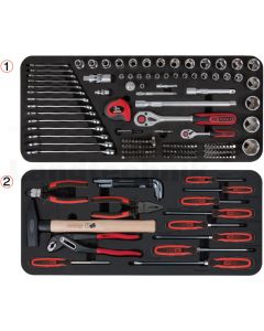 TOOLBOX Universal-Systemeinlagen-Satz für 2 Ablage
