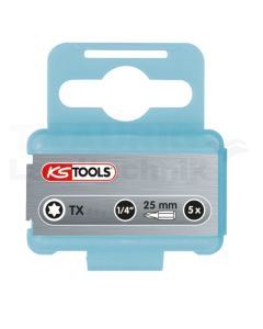 1/ 4" INOX + Bit TX, 25mm, T40, 5er Pack