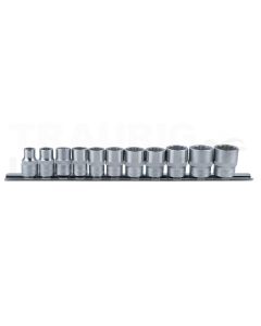 3/8" 12-kant-Stecknuss-Satz, 11-tlg.