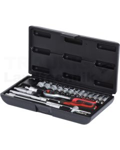 1/4" Steckschlüssel-Satz, 25-tlg.