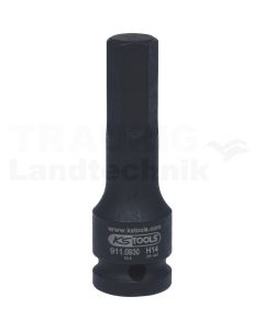 1/2" Kraft Bit Stecknuss InnenSK, lg