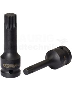 1/ 2" Kraft Bit Stecknuss XZN, lang, M4