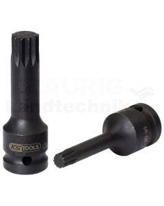 1/2" Kraft Bit Stecknuss XZN, lang, M16