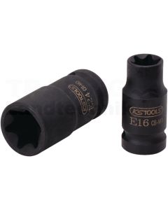 1/2" TX-E-Kraft-Stecknuss, kurz, E10