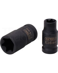 1/2" TX-E-Kraft-Stecknuss, kurz, E16