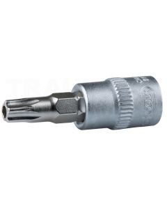 1/ 4" Bit Stecknuss TX m. Bohrung, TB40