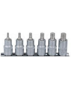 1/4" Bit-Stecknuss-Satz XZN,6-tlg. M4-M