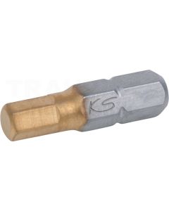 1/4" TIN Bit Innensechskant, 25mm, 4mm