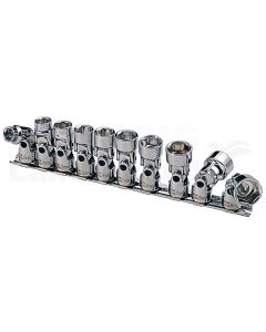 3/8" CHROME+SK-Stecknuss Satz