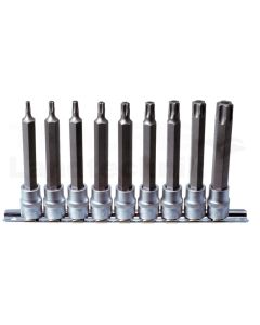 3/8" Bit Stecknuss Satz TX m. Bohrung