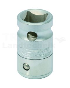 3/8" Bit-Adapter Stecknuss m. Spannring