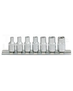 1/4" TX-E-Stecknuss-Satz, 7-tlg., E4-E11