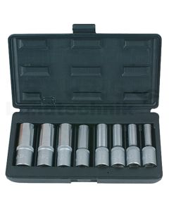 1/2" TX Stecknuss Satz lg, 8tlg E10-E24