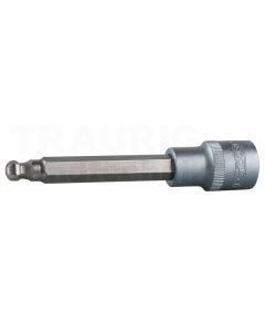 1/2" Bit-Stecknuss Innensechskant mit Kugelkopf, l