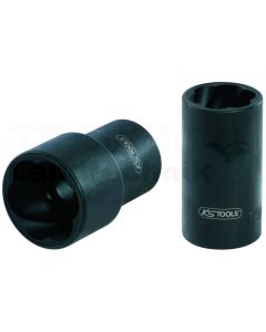 1/4" Spiral-Profil-Stecknuss, 8mm